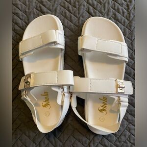 Shein white sandals